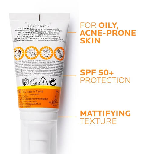 Anthelios XL Anti-Shine Dry Touch Facial Sunscreen SPF 50+ 50ml