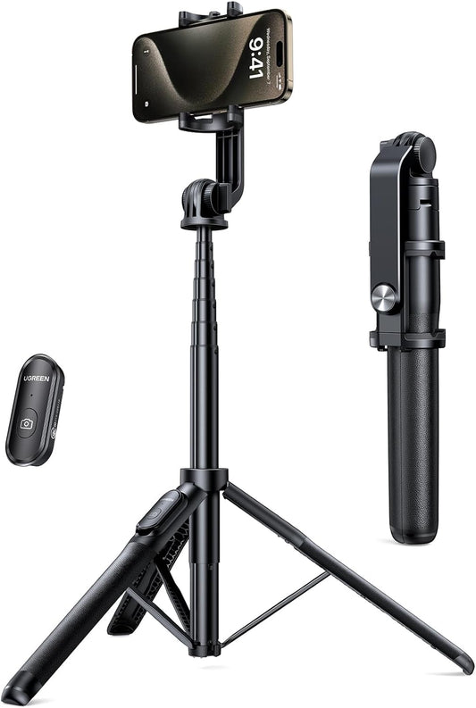 All in 1 selfie stick with Remote Control tripod