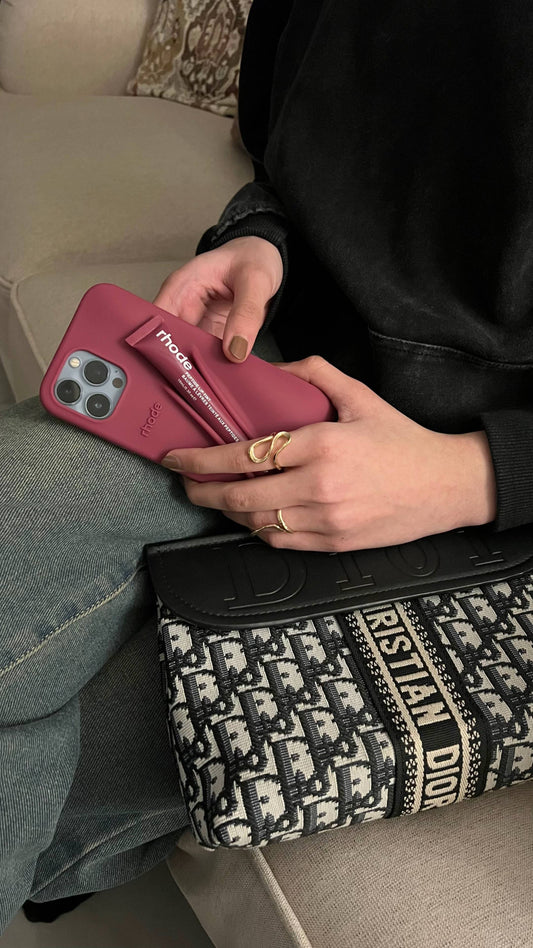Rhode Fall Lip Case for iPhone 16 with Lip Gloss